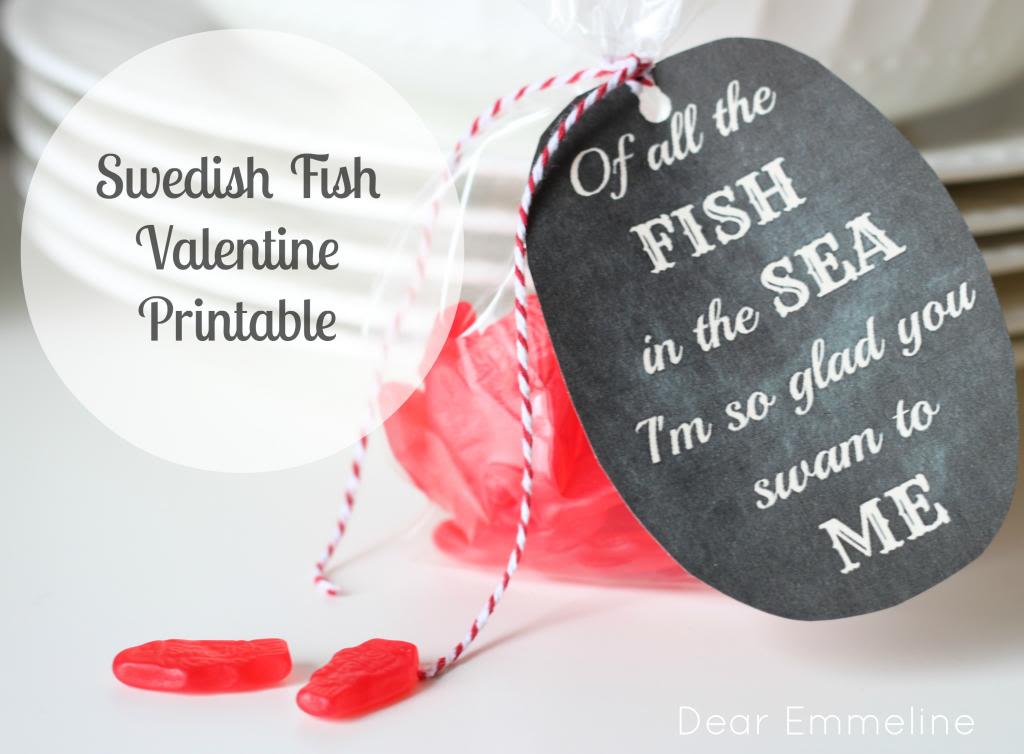 Swedish Fish Valentine And Printable