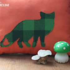 All You Summer Fashion Inspired Fox Pillow