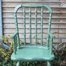 Eucalyptus Highchair {Custom Mixed Miss Mustard Seed’s Milk Paint Recipe}