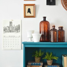 Tranquil Bookcase with Velvet Finishes Paint