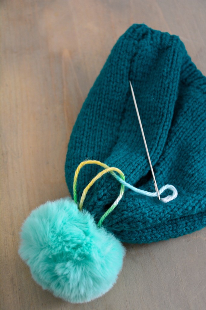 Easy DIY Pom Pom Hat